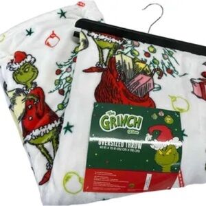 Grinch Christmas Throw Blanket Classic Print NWT
60x70